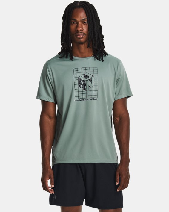 Men's UA Speed Stride Graphic Short Sleeve in Gray image number 0
